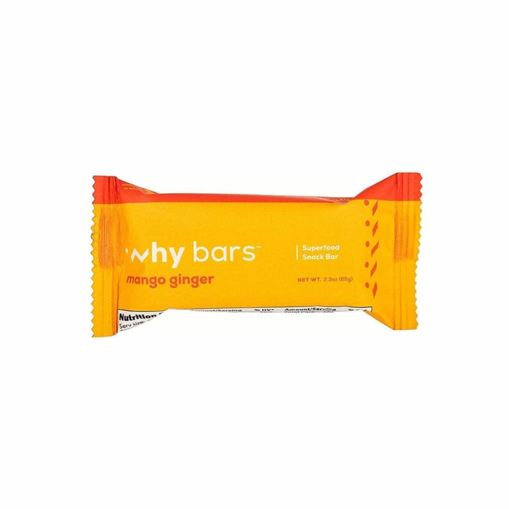 WHY BARS Grocery > Nutritional Bars WHY BARS: Mango Ginger Bar, 2.3 oz