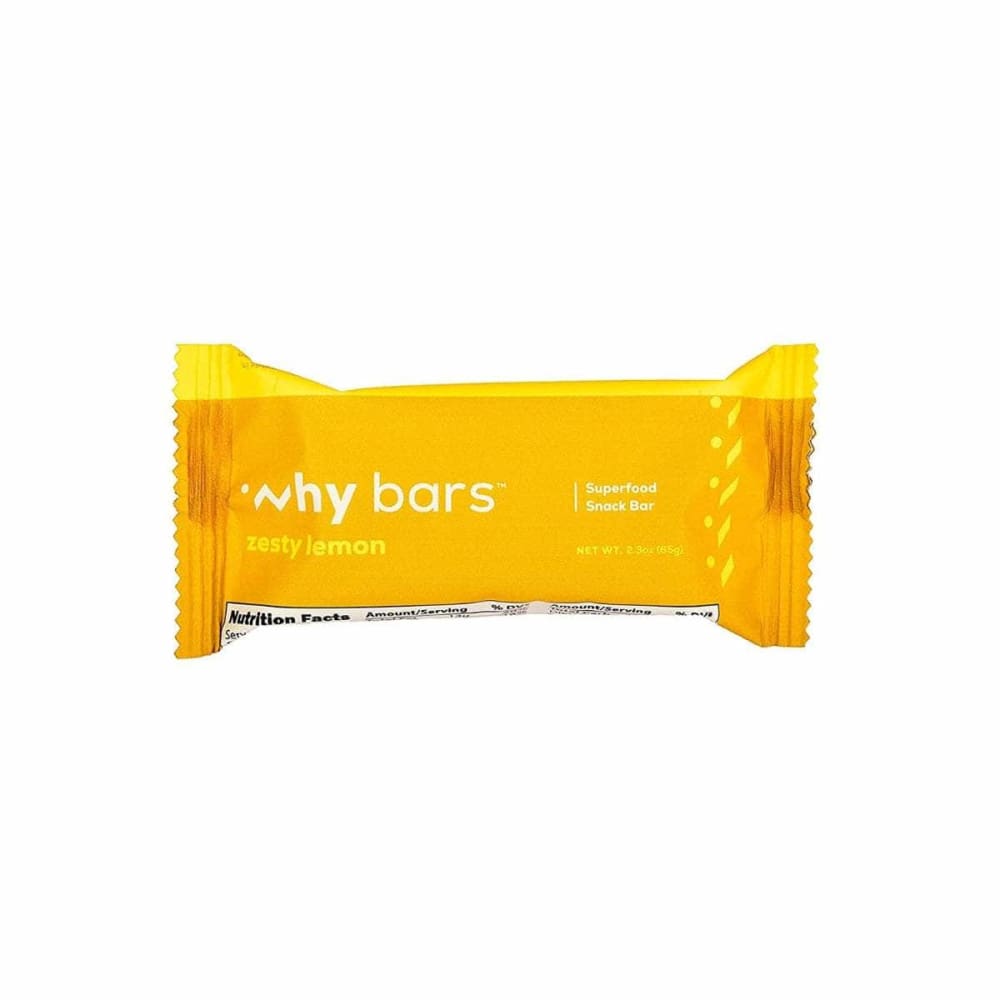 WHY BARS Grocery > Nutritional Bars WHY BARS: Zesty Lemon Bar, 2.3 oz