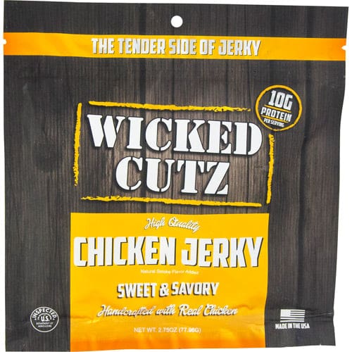 Wicked Cutz Chicken Jerky Sweet & Savory 2.75 oz - Wicked Cutz