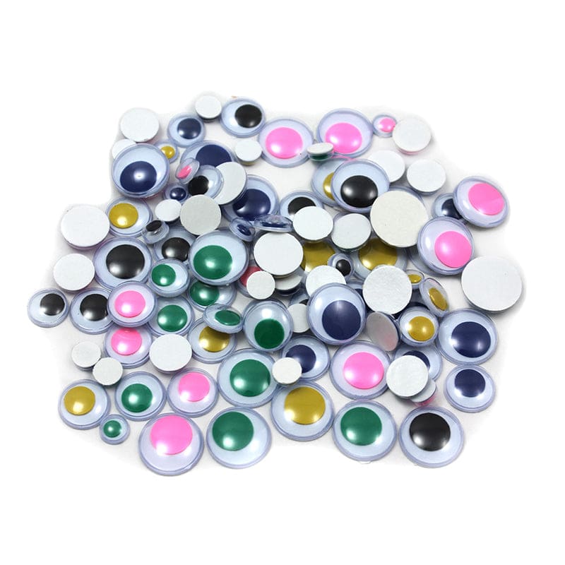 Wiggle Eyes Peel N Stick Asst Colors & Sizes 100Ct (Pack of 12) - Wiggle Eyes - Charles Leonard
