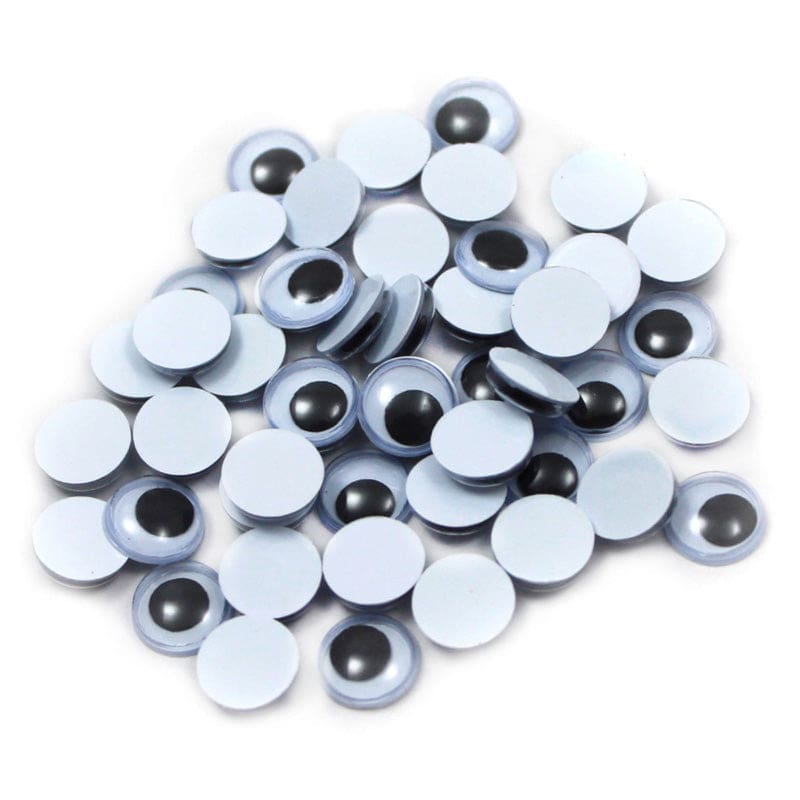 Wiggle Eyes Round 10Mm Black 50Ct (Pack of 12) - Wiggle Eyes - Charles Leonard