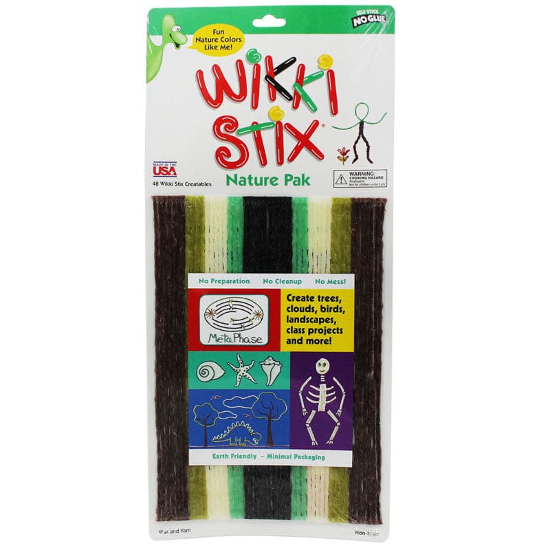 Wikki Stix Nature Colors (Pack of 6) - Art & Craft Kits - Wikki Stix