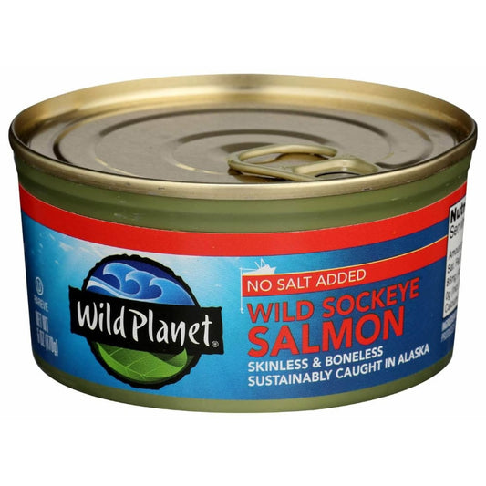 WILD PLANET Wild Planet Wild Sockeye Salmon No Salt Added, 6 Oz