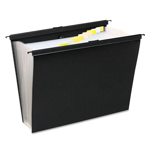 Wilson Jones Slide-bar Expanding Pocket File 13 Sections 15 Capacity Letter Size Black - School Supplies - Wilson Jones®