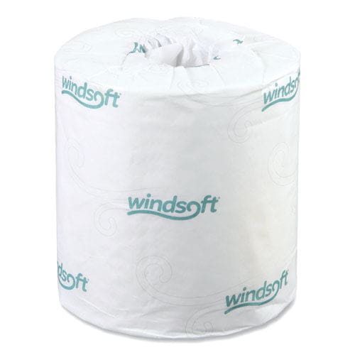 Windsoft Bath Tissue Septic Safe Individually Wrapped Rolls 2-ply White 500 Sheets/roll 48 Rolls/carton - Janitorial & Sanitation -