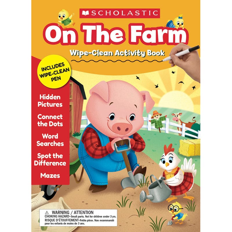Wipe Clean On The Farm (Pack of 6) - Resources - Scholastic Teaching Resources