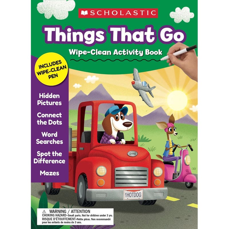 Wipe Clean Things That Go (Pack of 6) - Resources - Scholastic Teaching Resources