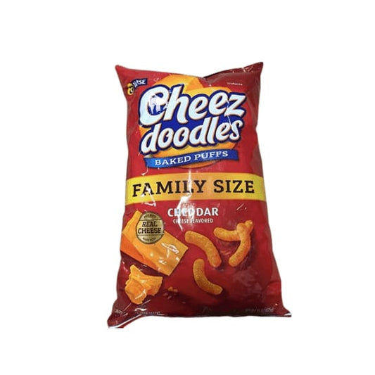Wise Foods Cheddar Cheese Doodles Baked Puffs 15 oz. Bag - ShelHealth.Com