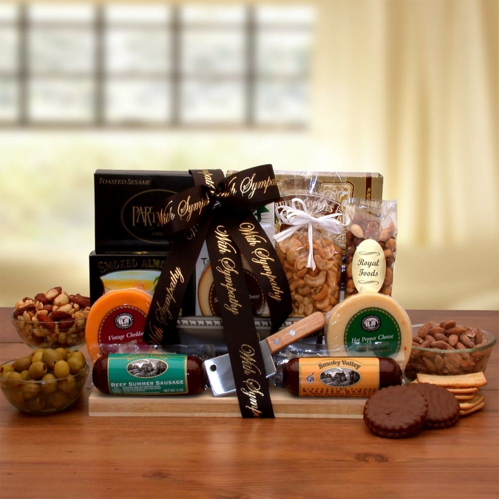 With Our Deepest Sympathy Gourmet Gift Board - Gift Baskets - With Our