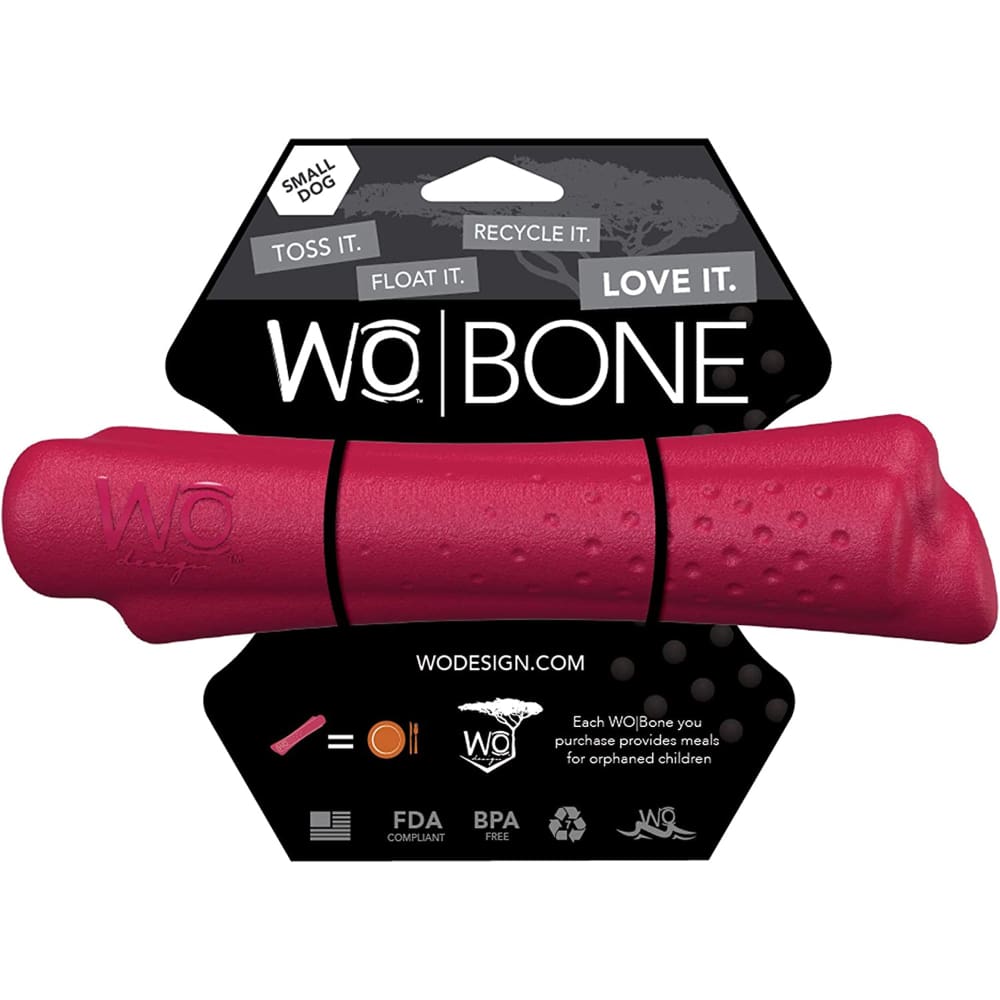 Wo Dog Bone Cranberry Small - Pet Supplies - Wo