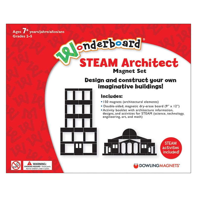 Wonderboard Steam Architect Magnet Set (Pack of 2) - Magnetism - Dowling Magnets