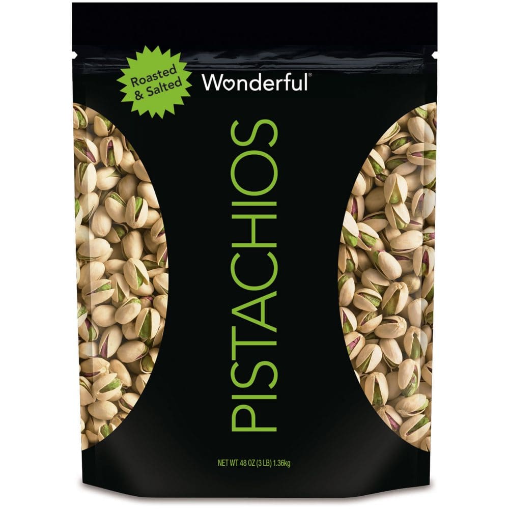 Wonderful Pistachios Roasted and Salted (48 oz.) - Trail Mix & Nuts - Wonderful Pistachios,