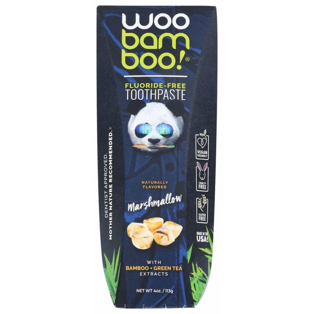 WOOBAMBOO Beauty & Body Care > Oral Care > Toothpastes & Toothpowders WOOBAMBOO Toothpaste Marshmallow, 4 oz