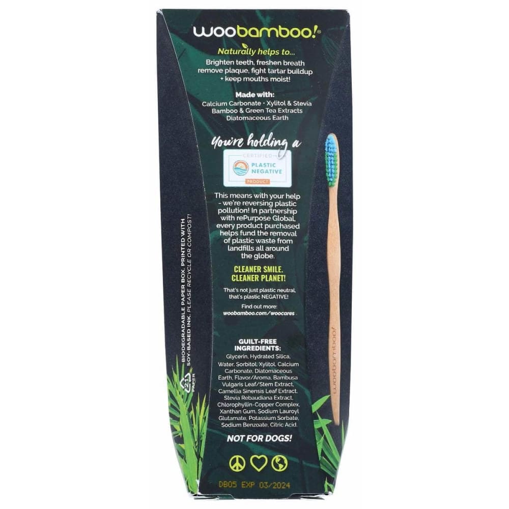 WOOBAMBOO Beauty & Body Care > Oral Care > Toothpastes & Toothpowders WOOBAMBOO Toothpaste Vanilla Mint, 4 oz