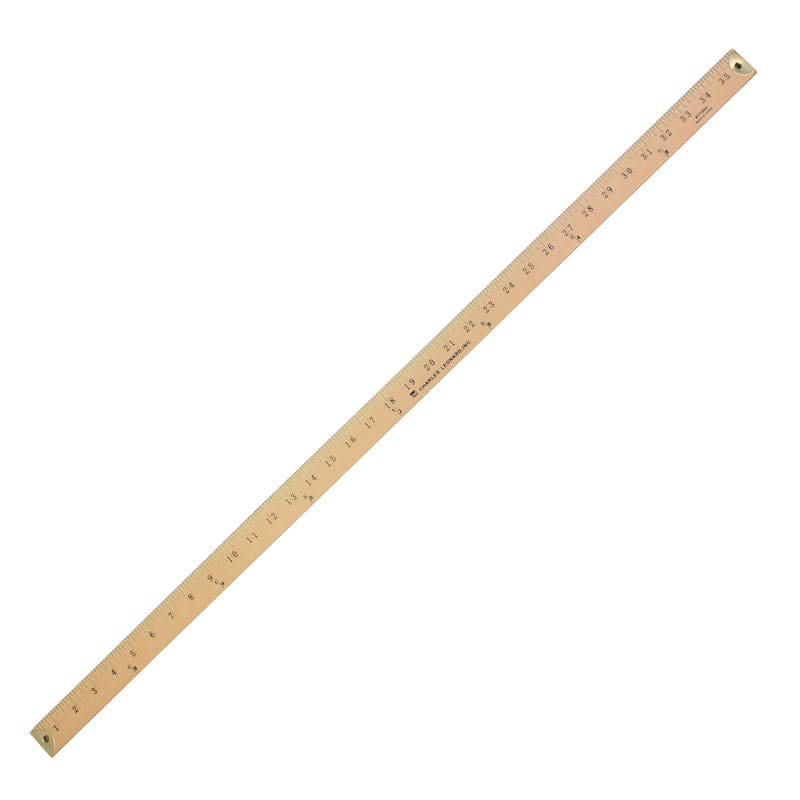 Wood Yardstick with Metal Ends (Pack of 12) - Rulers - Charles Leonard