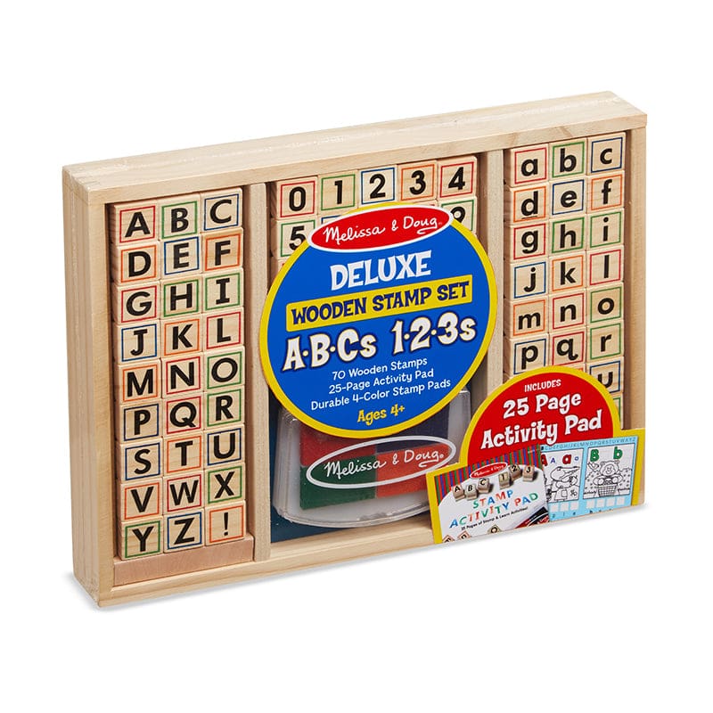Wooden Abc Activity Stamp Set - Stamps - Melissa & Doug