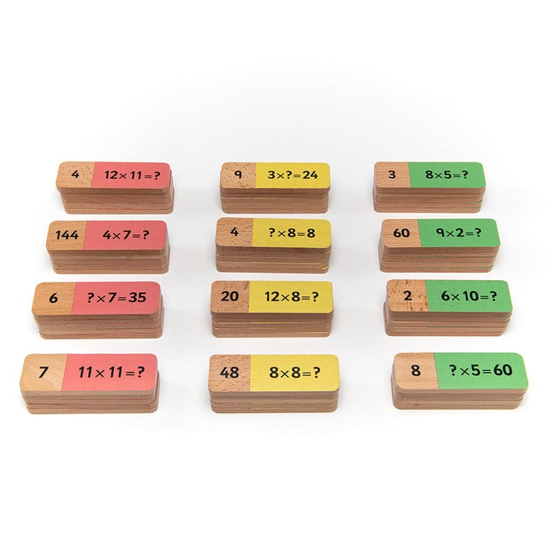 Wooden Multiplication Dominoes - Dominoes - Polydron