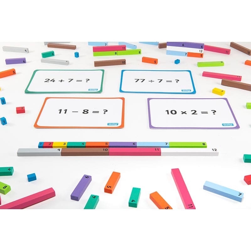 Wooden Number Rods 156 Pieces - Unifix - Polydron