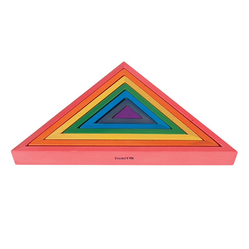 Wooden Rainbow Architect Triangles - Blocks & Construction Play - Learning Advantage