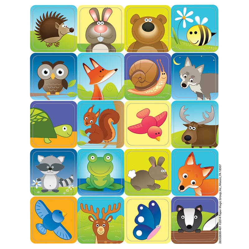 Woodland Creatures Theme Stickers (Pack of 12) - Stickers - Eureka
