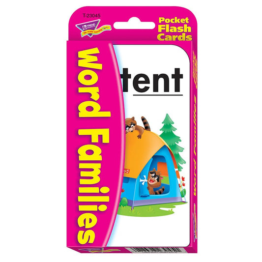 Word Families Pocket Flash Cards (Pack of 10) - Word Skills - Trend Enterprises Inc.