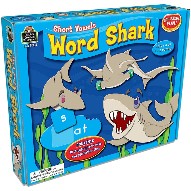 Word Shark Short Vowels Game (Pack of 2) - Language Arts - Teacher Created Resources