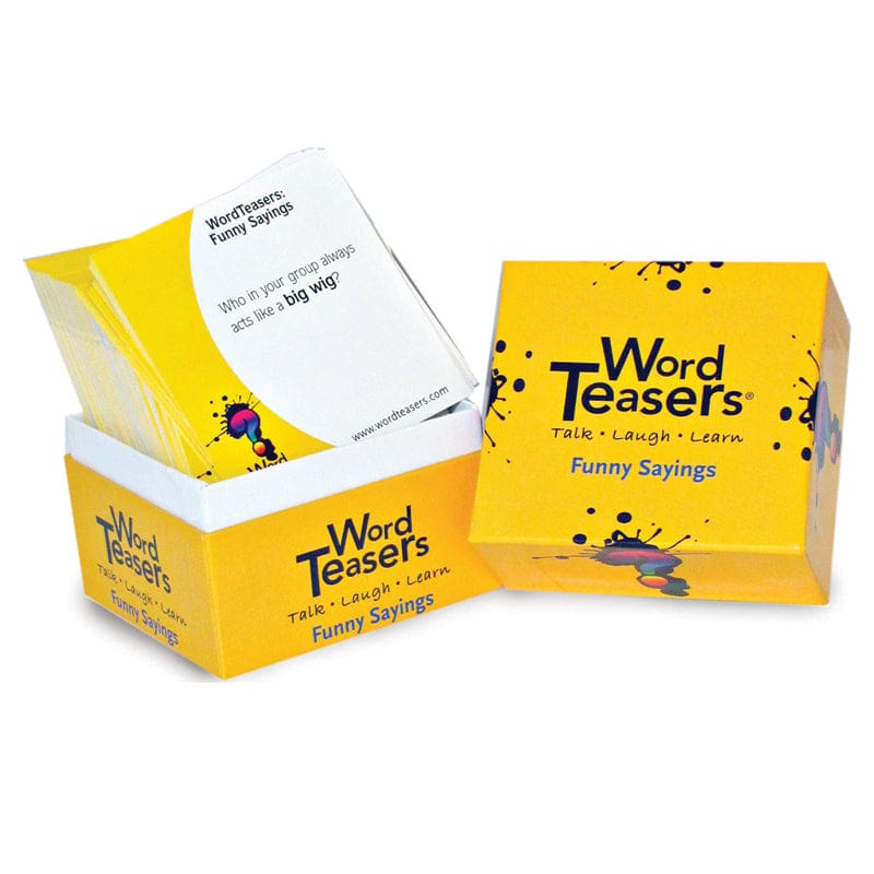 Wordteasers Flash Cards Funny Sayings (Pack of 3) - Language Skills - Word Teasers