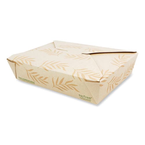 World Centric No Tree Folded Takeout Containers 50 Oz 6.2 X 8.5 X 1.85 Natural Sugarcane 200/carton - Food Service - World Centric®