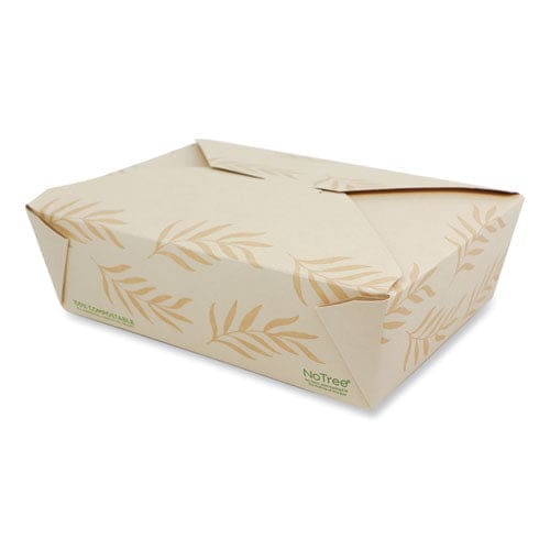World Centric No Tree Folded Takeout Containers 65 Oz 6.25 X 8.7 X 2.5 Natural Sugarcane 200/carton - Food Service - World Centric®
