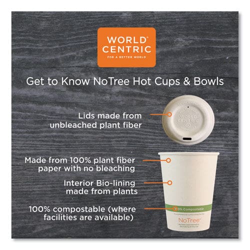 World Centric Notree Paper Hot Cups 16 Oz Natural 1,000/carton - Food Service - World Centric®