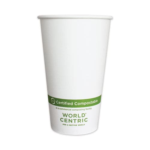 World Centric Paper Hot Cups 12 Oz White 1,000/carton - Food Service - World Centric®