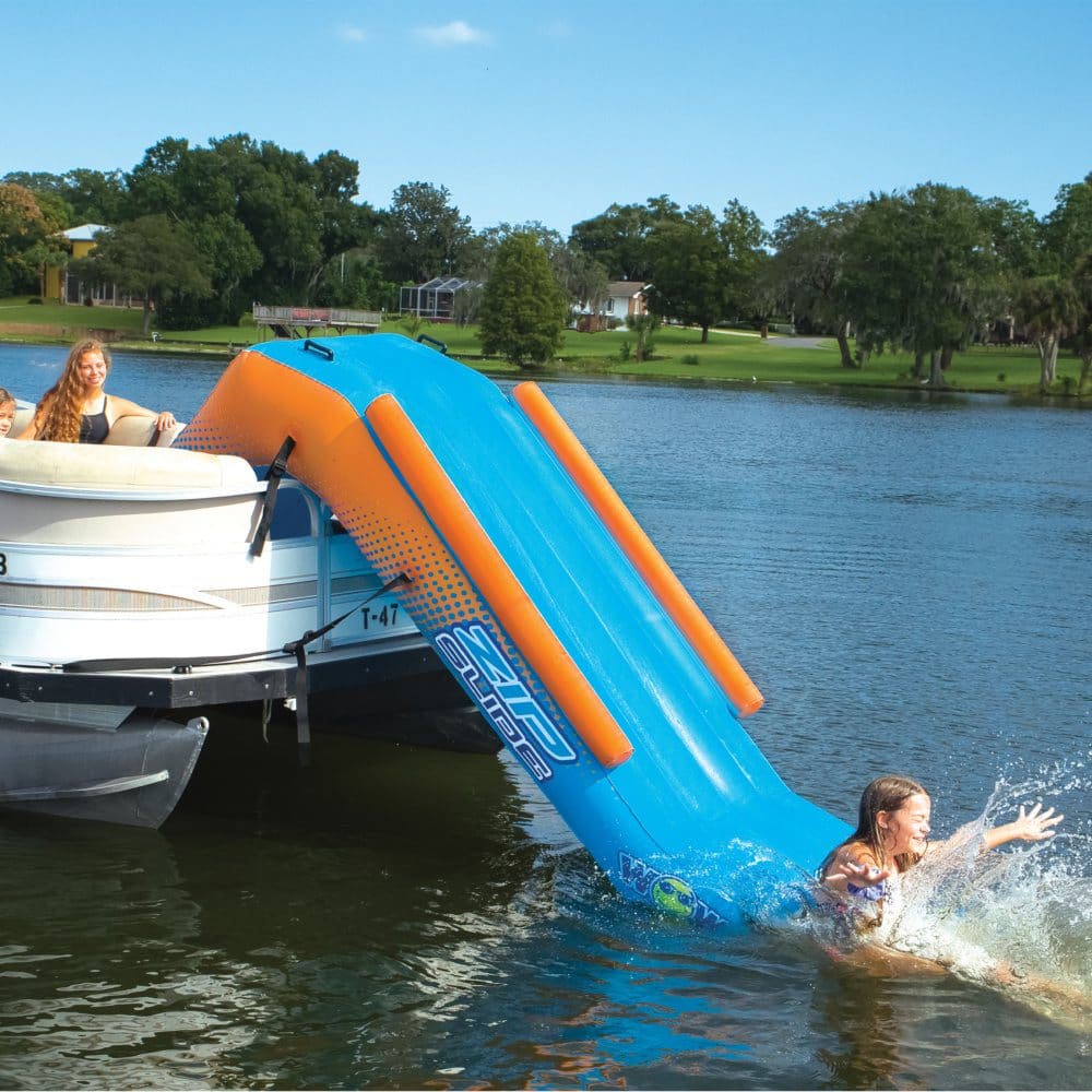 WOW Sports Large Inflatable Zip Slide for Pontoon Boats | ShelHealth