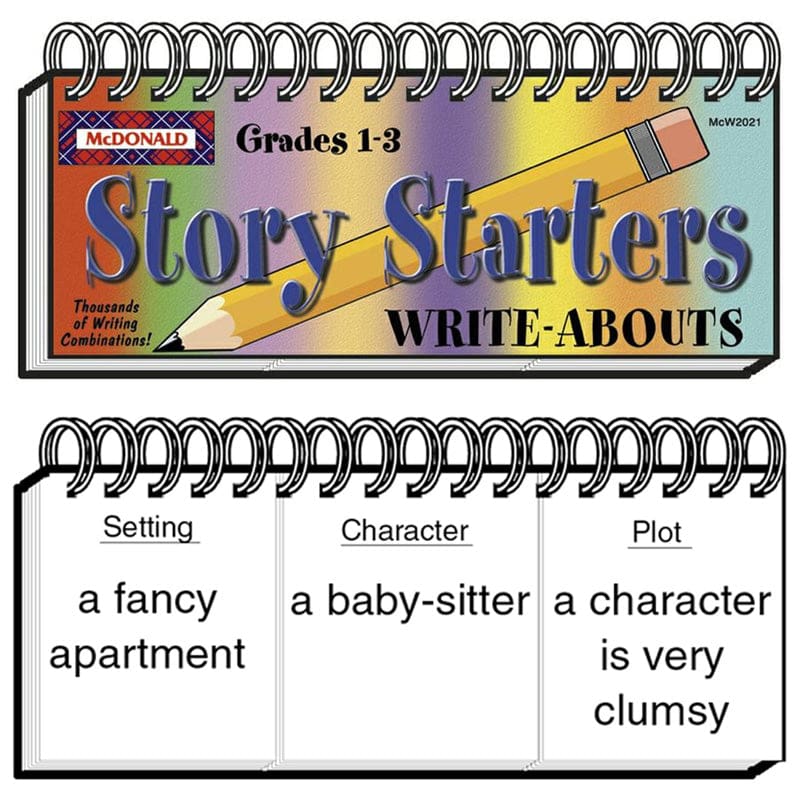 Write-Abouts Story Starters Gr 1-3 (Pack of 6) - Writing Skills - Teacher Created Resources