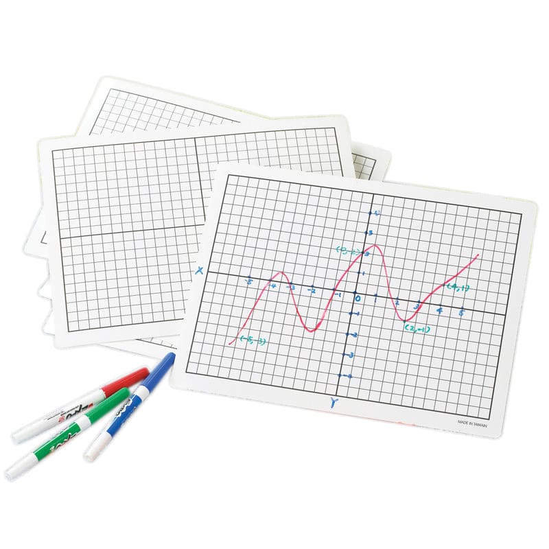 Write And Wipe Coordinate Mats (Pack of 2) - Graphing - Didax