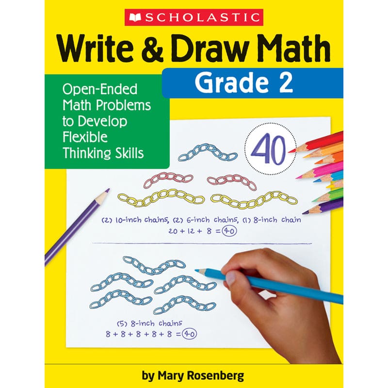 Write & Draw Math Grade 2 (Pack of 6) - Activity Books - Scholastic Teaching Resources