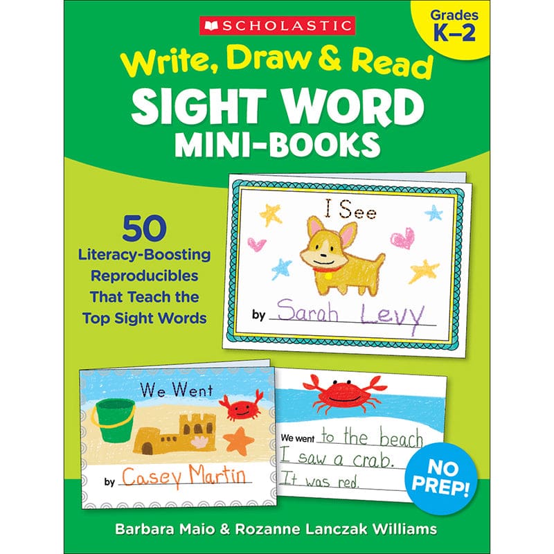 Write Draw & Read Mini Books Sight Word (Pack of 6) - Sight Words - Scholastic Teaching Resources