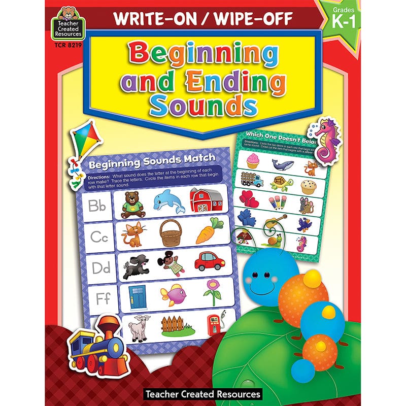 Write-On Wipe-Off Beginning And Ending Sounds (Pack of 10) - Phonics - Teacher Created Resources