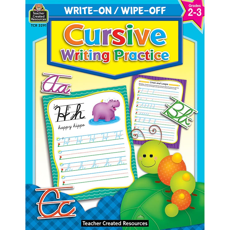 Write-On/Wipe-Off Cursive Writing Practice (Pack of 10) - Handwriting Skills - Teacher Created Resources