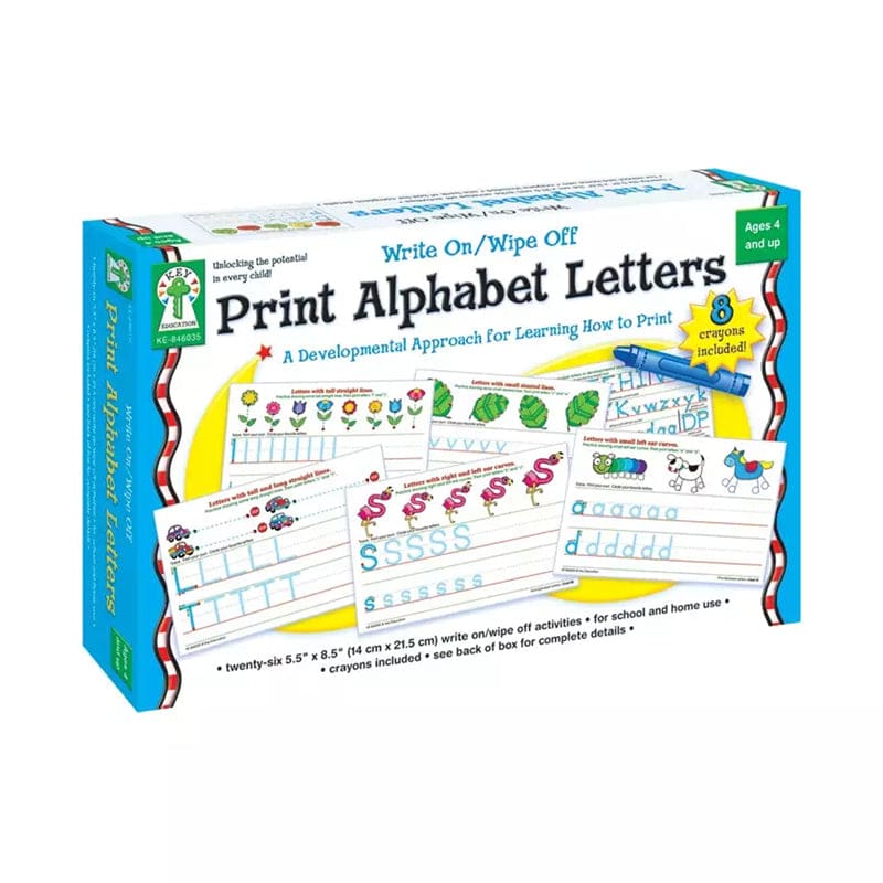 Write On/Wipe Off Print Alphabet Letters (Pack of 2) - Handwriting Skills - Carson Dellosa Education