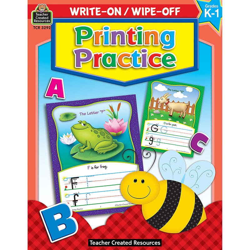 Write-On/Wipe-Off Printing Practice (Pack of 10) - Handwriting Skills - Teacher Created Resources