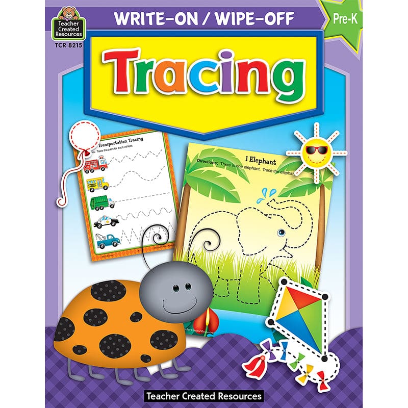 Write-On/Wipe-Off Tracing (Pack of 10) - Tracing - Teacher Created Resources