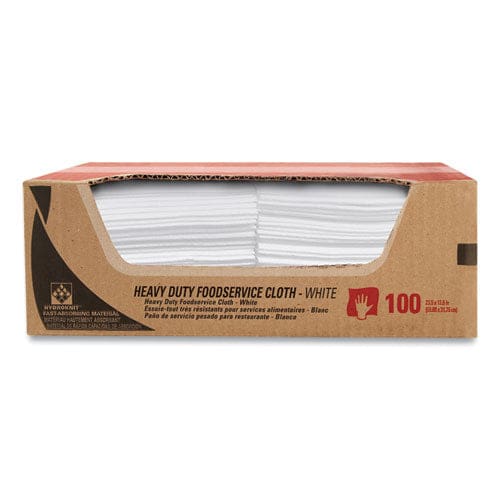 WypAll Heavy-duty Foodservice Cloths 12.5 X 23.5 White 100/carton - Janitorial & Sanitation - WypAll®