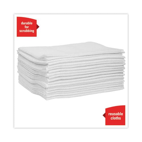 WypAll Power Clean X80 Heavy Duty Cloths 1/4 Fold 12.5 X 12 White 50/box 4 Boxes/carton - Janitorial & Sanitation - WypAll®
