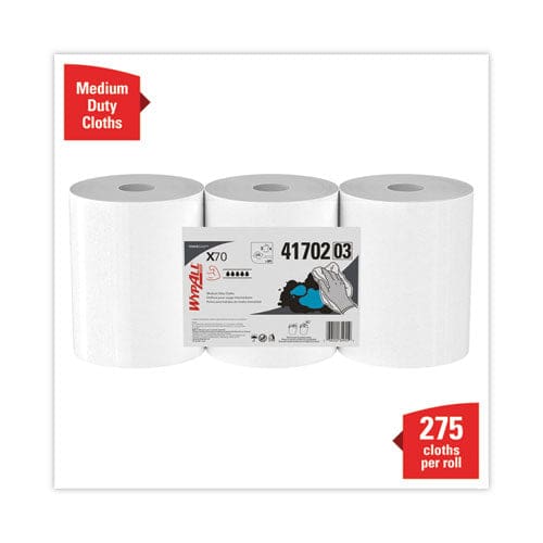 WypAll X70 Cloths Center-pull 9.8 X 12.2 White 275/roll 3 Rolls/carton - Janitorial & Sanitation - WypAll®