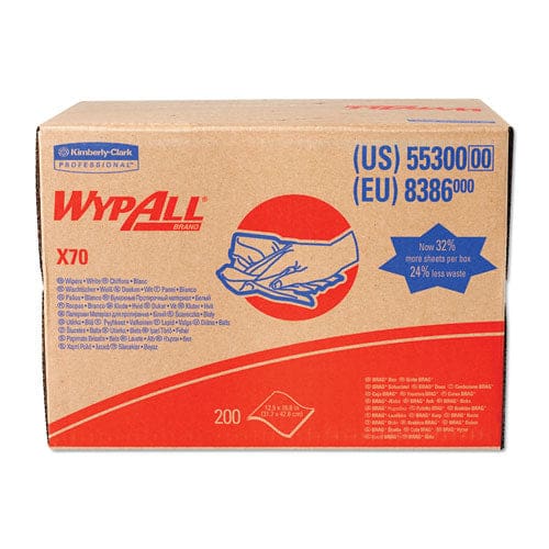 WypAll X70 Cloths Center-pull 9.8 X 12.2 White 275/roll 3 Rolls/carton - Janitorial & Sanitation - WypAll®