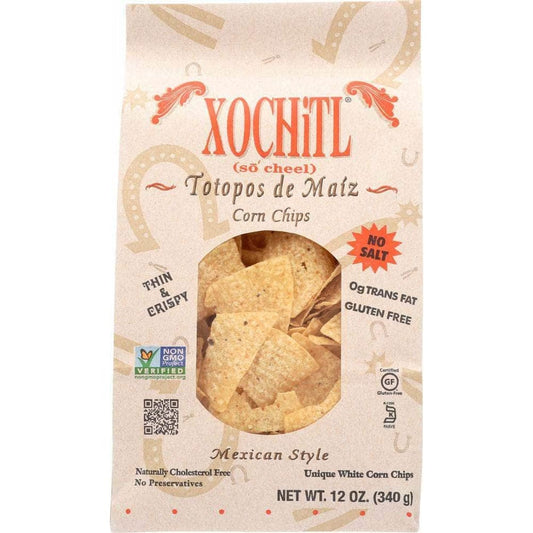 Xochitl Xochitl Chips Corn No Salt, 12 oz