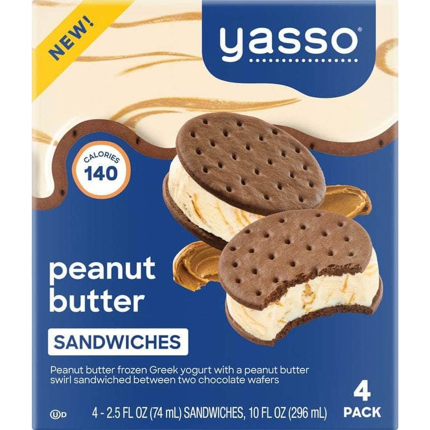 YASSO Grocery > Frozen YASSO: Peanut Butter Sandwich, 12 oz