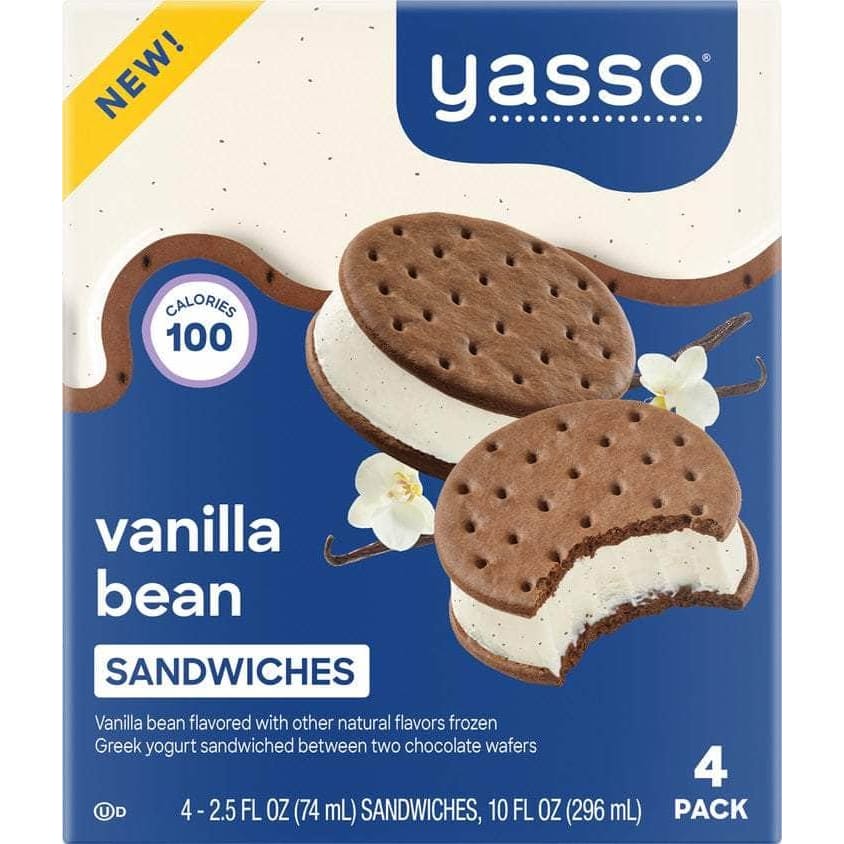 YASSO Grocery > Frozen YASSO: Vanilla Bean Sandwich, 12 oz