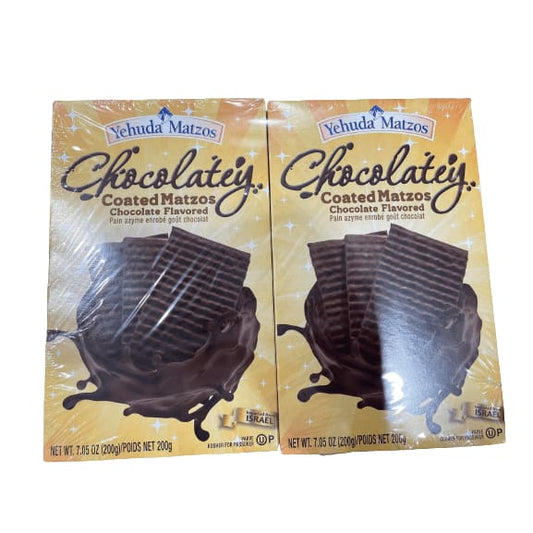 Yehuda Matzos Yehuda Matzos Chocolatey Coated Matzos, 2 x 7.05 oz.
