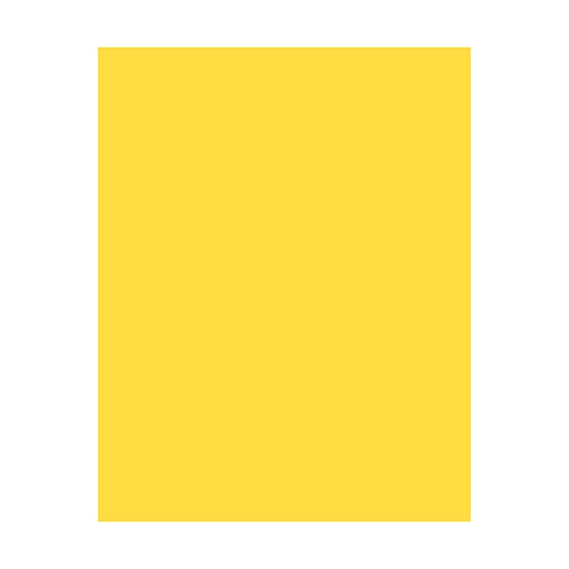 Yellow Coated Poster Board 25 Sheet 22 X 28 - Poster Board - Dixon Ticonderoga Co - Pacon